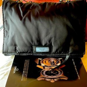 Prada etiquette messenger bag, nylon, medium.